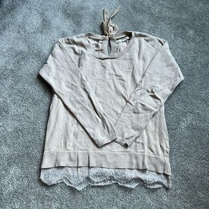 Lauren Conrad // laced cream sweater